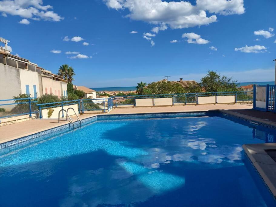 Plain-Pied, Terrasse, Piscine, Pleine Vue Mer, Plage A 6' A Pied, Parking, Wifi Fleury  Exteriör bild