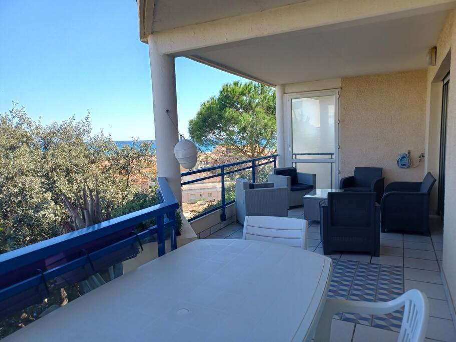 Plain-Pied, Terrasse, Piscine, Pleine Vue Mer, Plage A 6' A Pied, Parking, Wifi Fleury  Exteriör bild