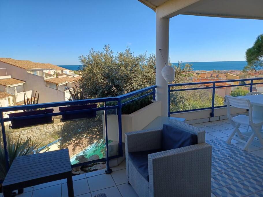 Plain-Pied, Terrasse, Piscine, Pleine Vue Mer, Plage A 6' A Pied, Parking, Wifi Fleury  Exteriör bild
