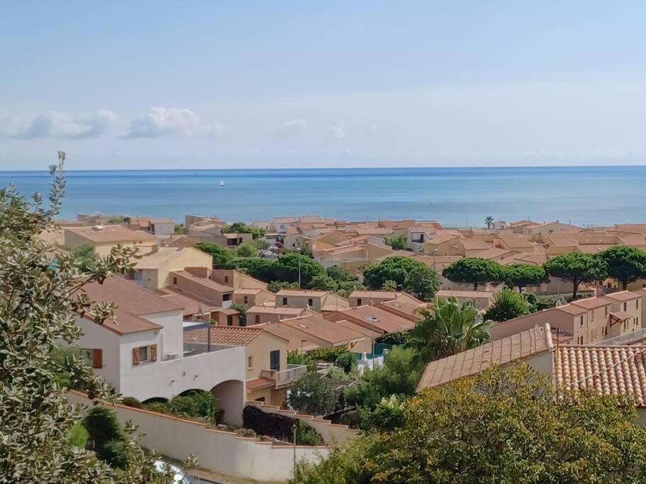 Plain-Pied, Terrasse, Piscine, Pleine Vue Mer, Plage A 6' A Pied, Parking, Wifi Fleury  Exteriör bild