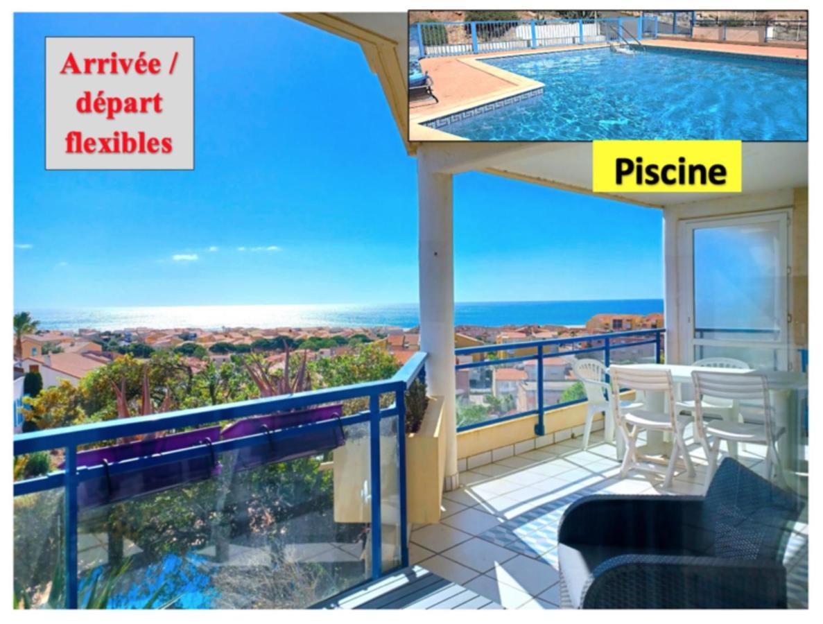 Plain-Pied, Terrasse, Piscine, Pleine Vue Mer, Plage A 6' A Pied, Parking, Wifi Fleury  Exteriör bild